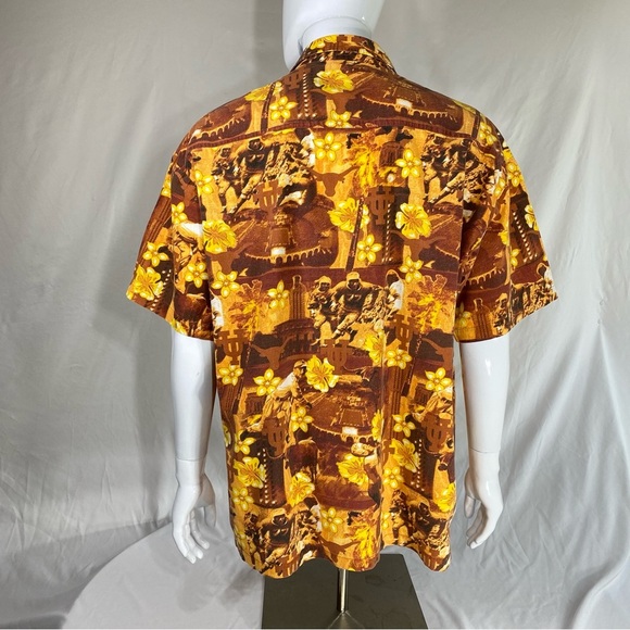 Social Awearness Men’s UT Austin Football Burnt Orange Vacation Hawaiian Shirt - Picture 4 of 6